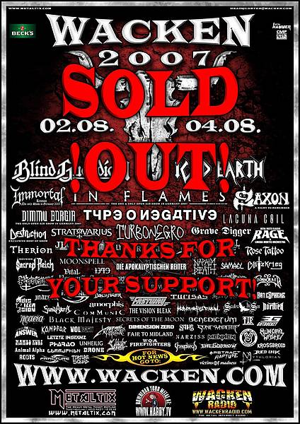 Wacken Open Air 2007 Poster